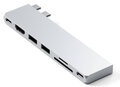 Satechi Pro Hub Slim USB-C hub voor MacBook M2 zilver