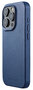 Mujjo Leather MagSafe iPhone 15 Pro hoesje blauw
