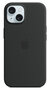 Apple MagSafe siliconen iPhone 15 hoesje zwart