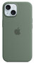 Apple MagSafe siliconen iPhone 15 hoesje groen