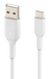 Belkin BoostCharge USB-A naar USB-C kabel 15 centimeter wit