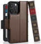 Twelve South BookBook MagSafe iPhone 15 Pro hoesje bruin