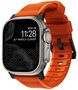 Nomad Rugged Apple Watch 49 / 45 / 42 mm bandje oranje / zwart