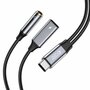 TechProtection UltraBoost USB-C naar 3,5 mm jack audiokabel oplaadadapter
