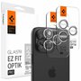 Spigen Optik EZ Fit iPhone 15 Pro / iPhone 15 Pro Max camera beschermer 2 pack transparant