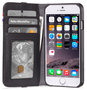 Decoded Leather Wallet iPhone SE 2022 / 2020 / 8 / 7 / 6 hoesje Zwart