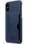 Melkco Leather Backcover iPhone X hoesje Blauw