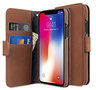 Melkco Leather Wallet iPhone X hoesje Bruin