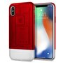 Spigen Classic C1 iPhone X hoesje Ruby Rood