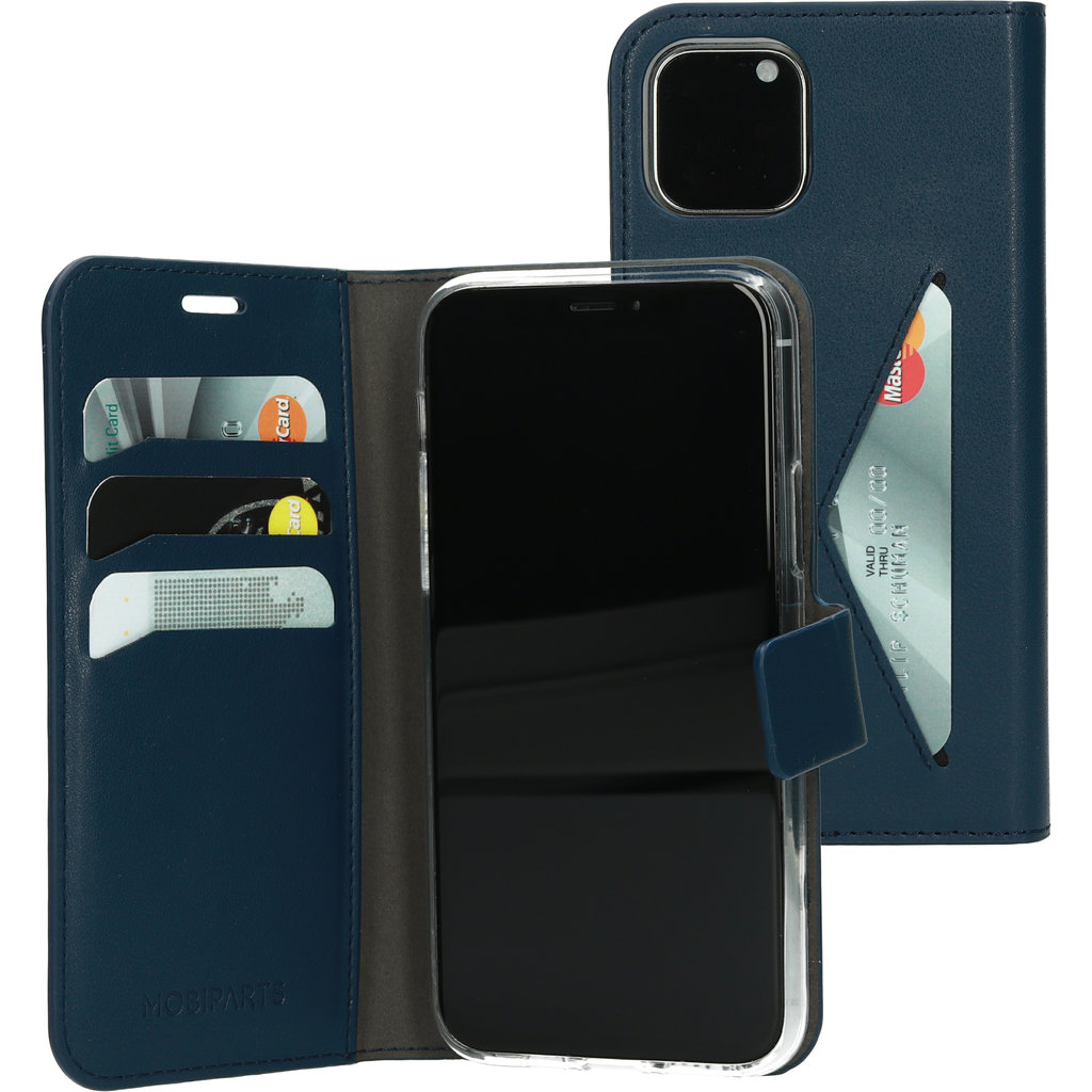 Mobiparts Classic Wallet iPhone 11 Pro Max hoes Blauw