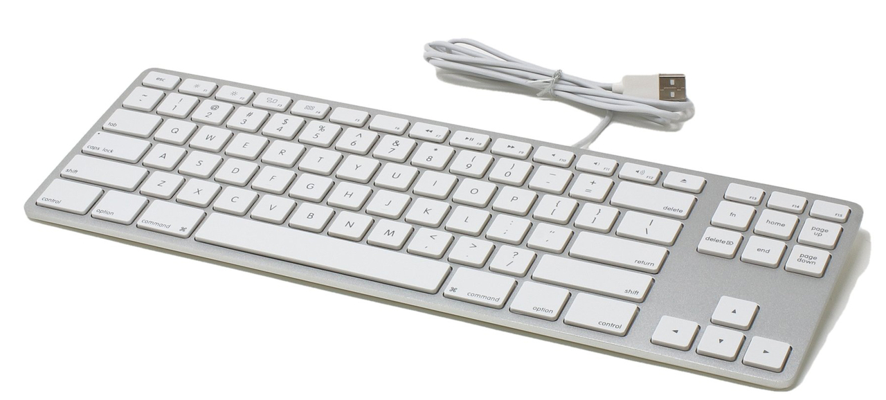 Matias Aluminium Wired Tenkeyless US toetsenbord Zilver