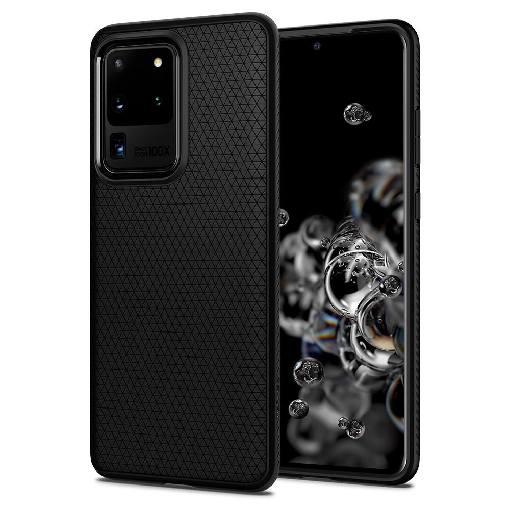 Spigen Liquid Air Galaxy S20 Ultra hoesje Zwart