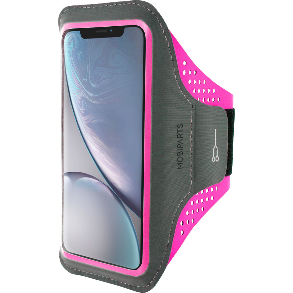 Mobiparts Comfort iPhone XR sportband Roze