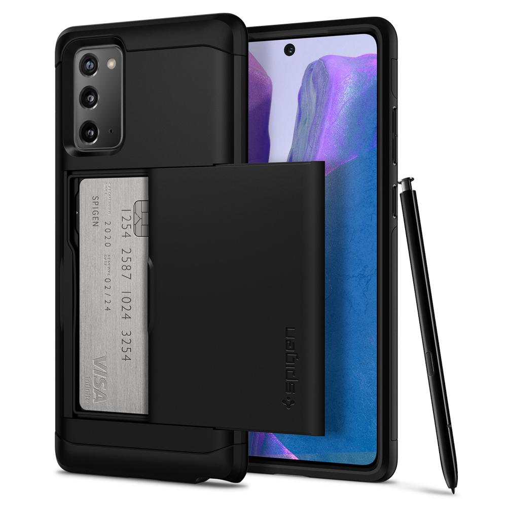 Spigen Slim Armor CS Galaxy Note 20 hoesje Zwart