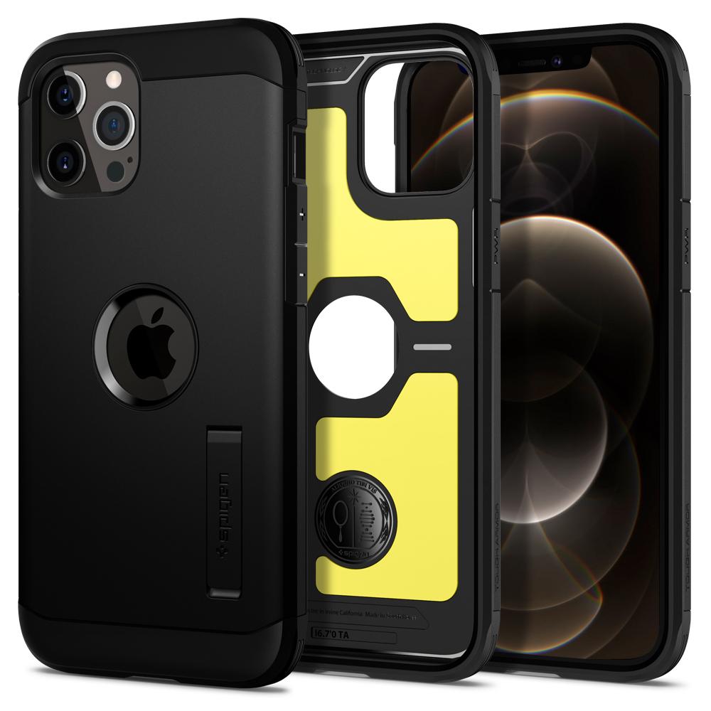 Spigen Tough Armor IPhone 12 Pro / iPhone 12 hoesje Zwart