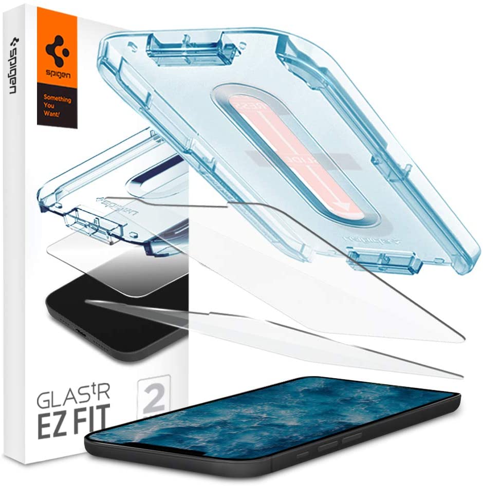 Spigen GlastR EZ iPhone 12 Pro / IPhone 12 glazen screenprotector 2 pack Appelhoes