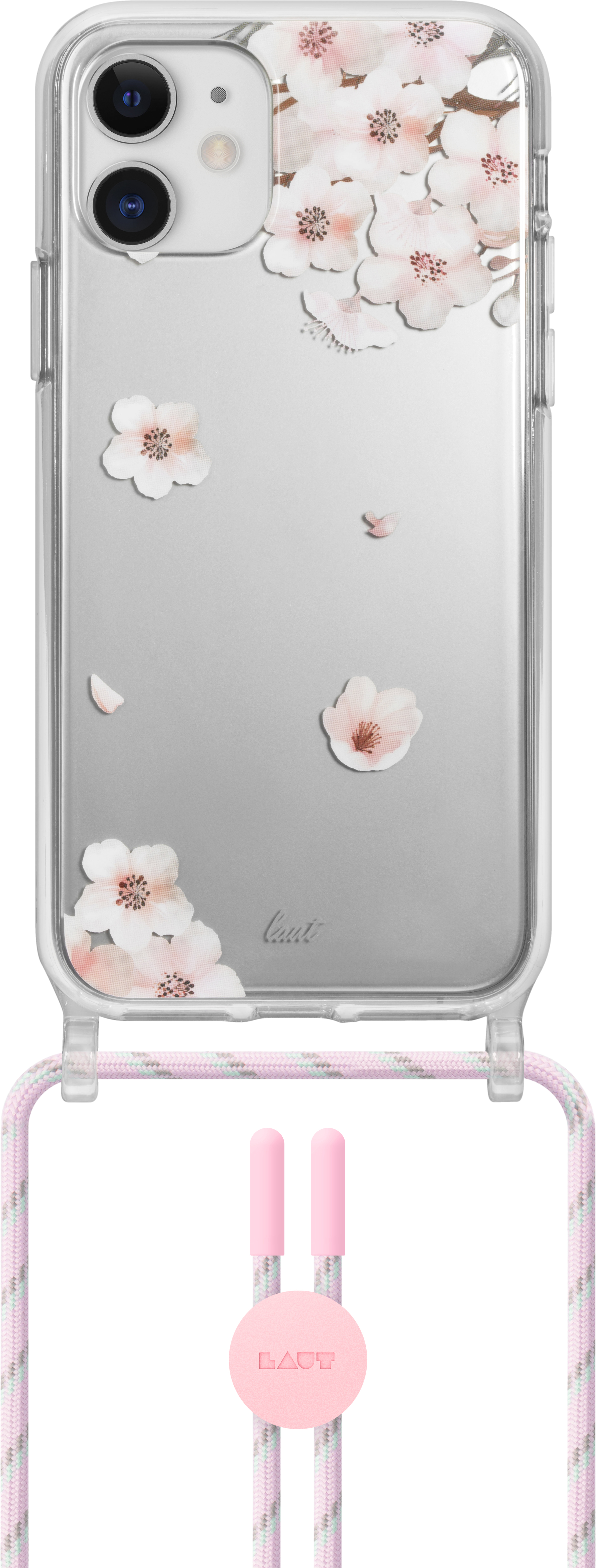 LAUT Crystal Pop Necklace iPhone 12 mini hoesje Sakura