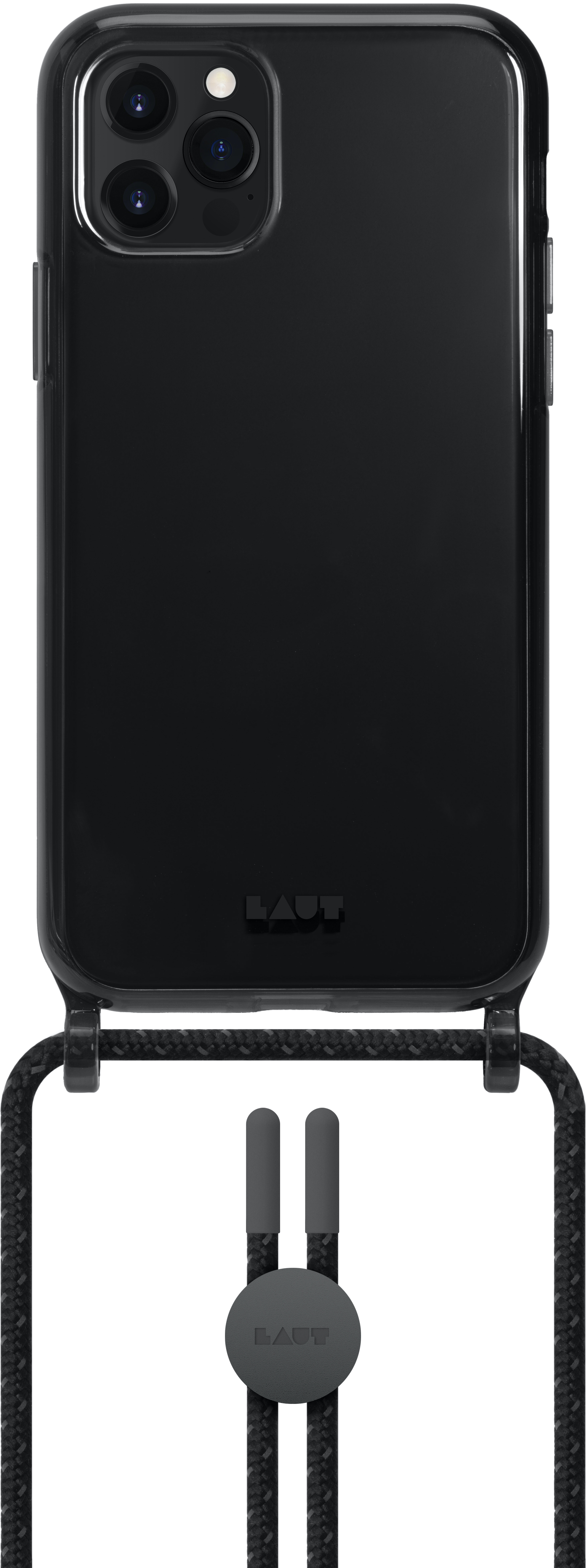LAUT Crystal X Necklace iPhone 12 Pro Max hoesje Zwart