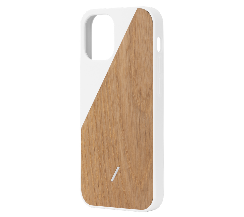 Native Union Clic Wooden iPhone 12 mini hoesje Wit