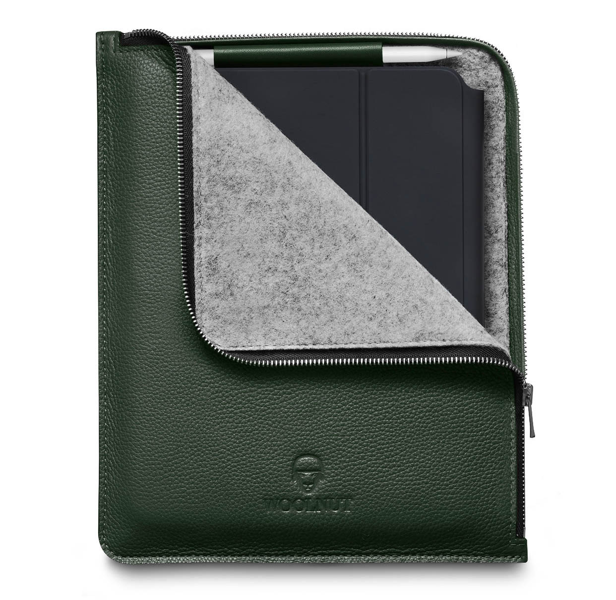 Woolnut Leather Folio iPad Pro 12,9 inch hoesje Groen