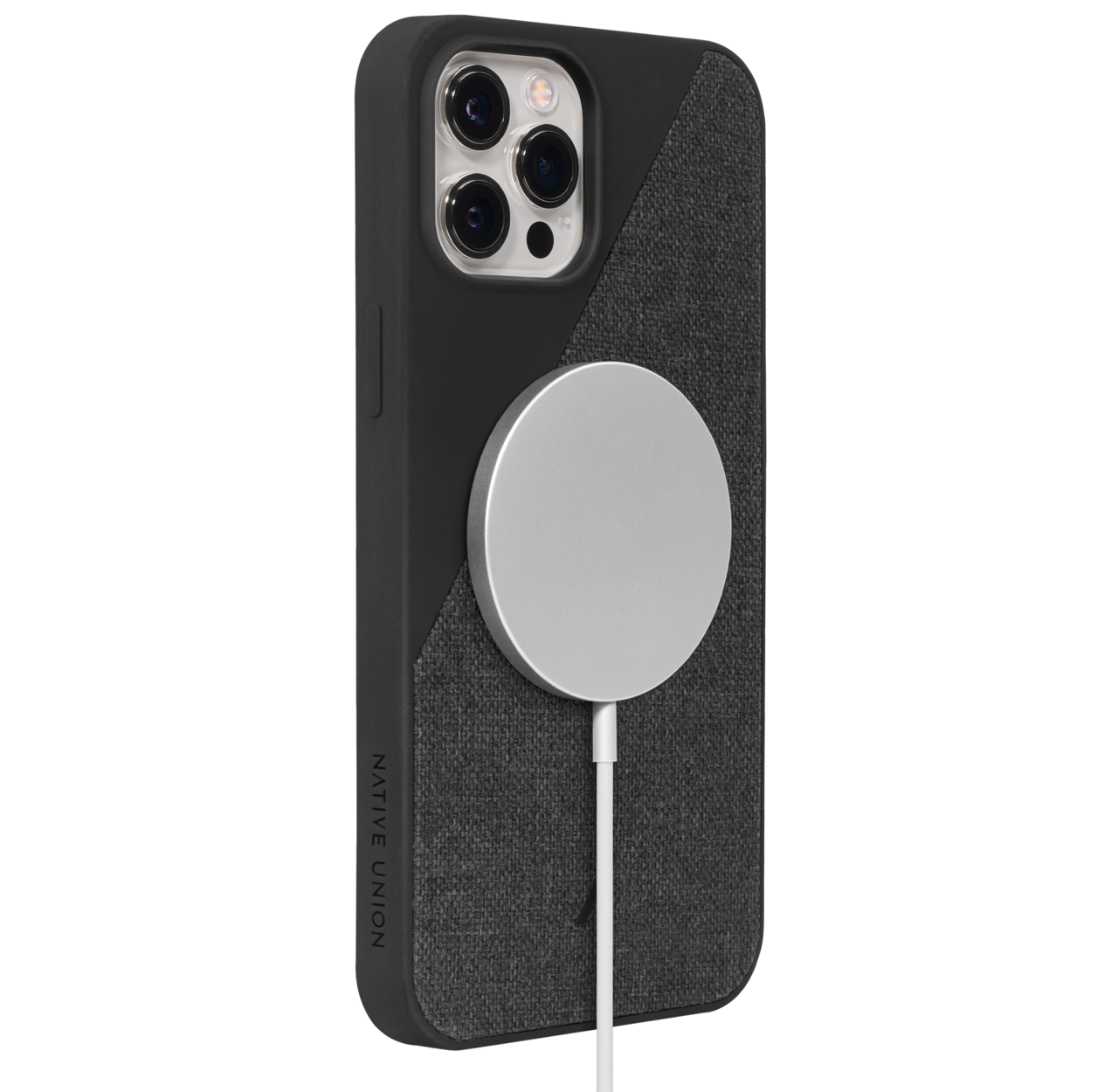 Native Union MagSafe Canvas iPhone 12 Pro Max hoesje Zwart