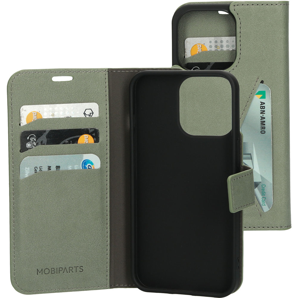 Mobiparts Classic Wallet iPhone 13 Pro Max hoesje Groen