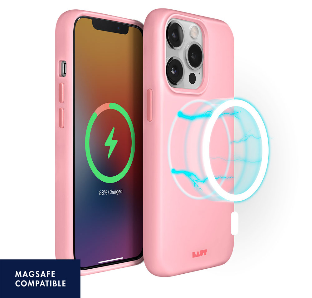 LAUT Huex Pastels MagSafe iPhone 13 Pro hoesje Roze