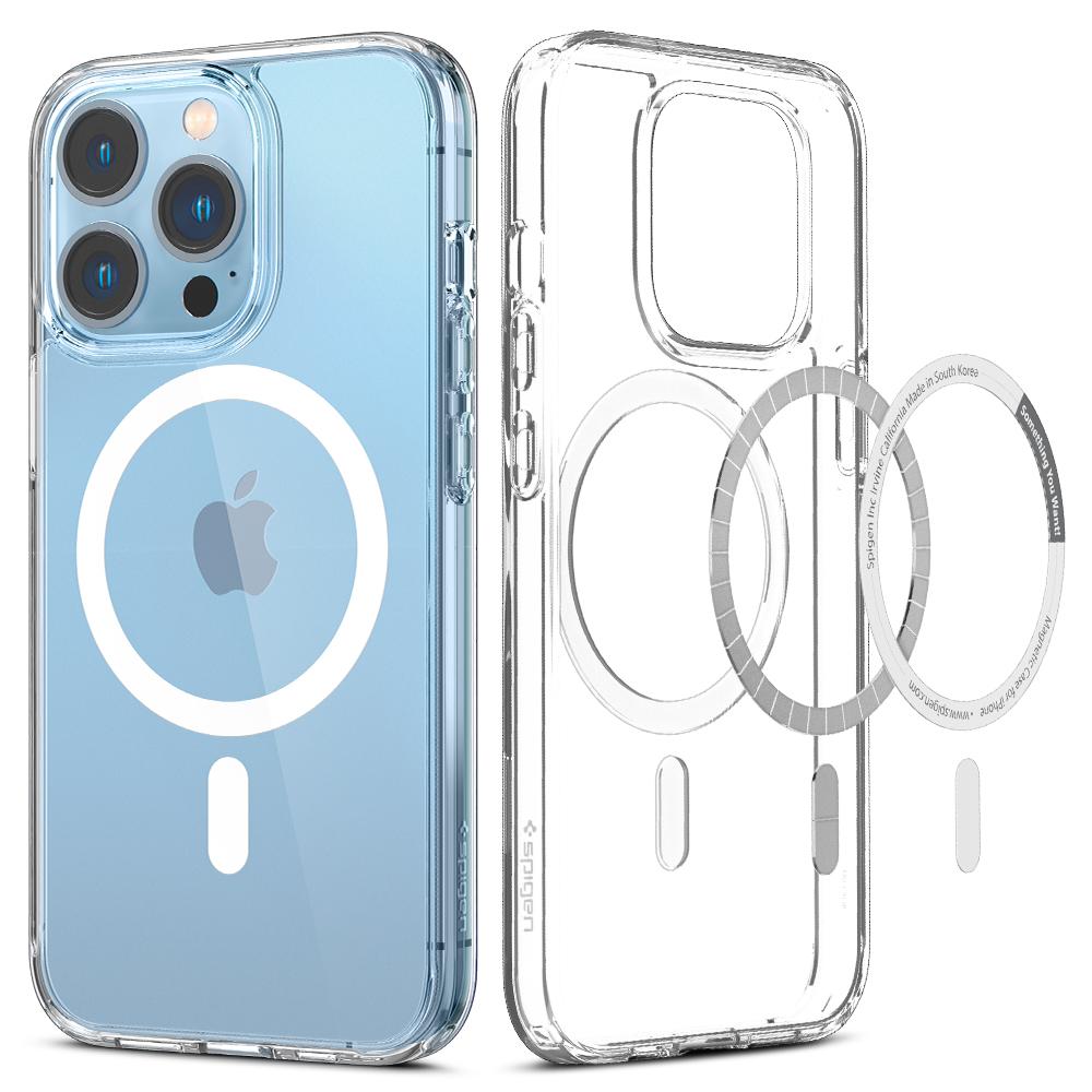 film Huiskamer Nieuwsgierigheid Spigen Ultra Hybrid MagSafe iPhone 13 Pro hoesje Doorzichtig - Appelhoes
