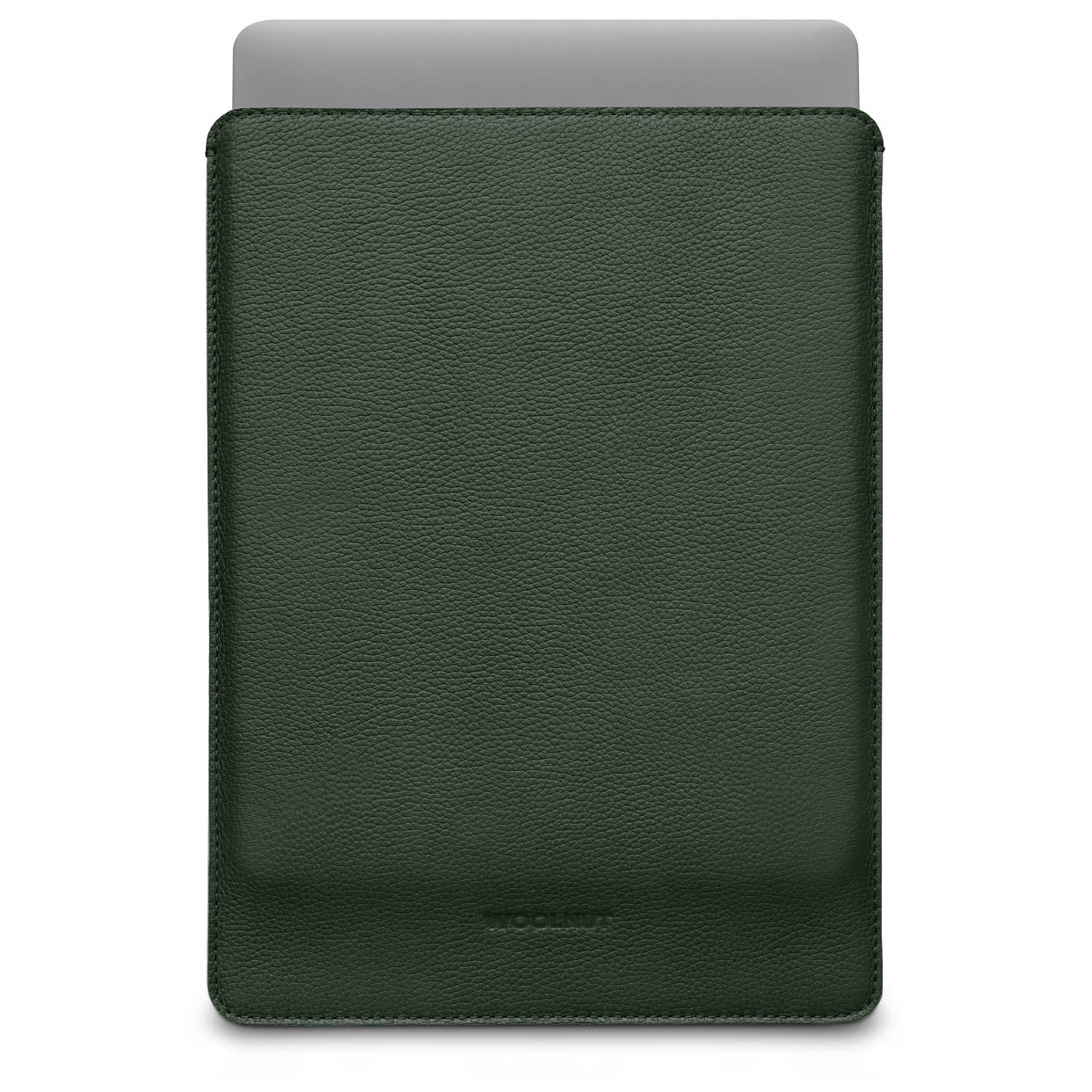 overschrijving binnen Zenuwinzinking Woolnut Leather sleeve MacBook Pro 14 inch hoesje Groen - Appelhoes