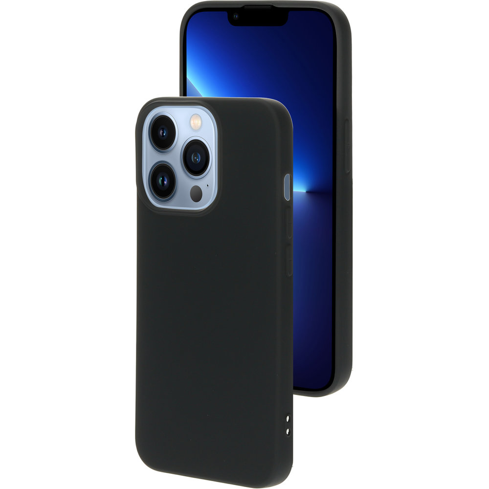 Mobiparts Silicone iPhone 13 Pro hoesje Zwart