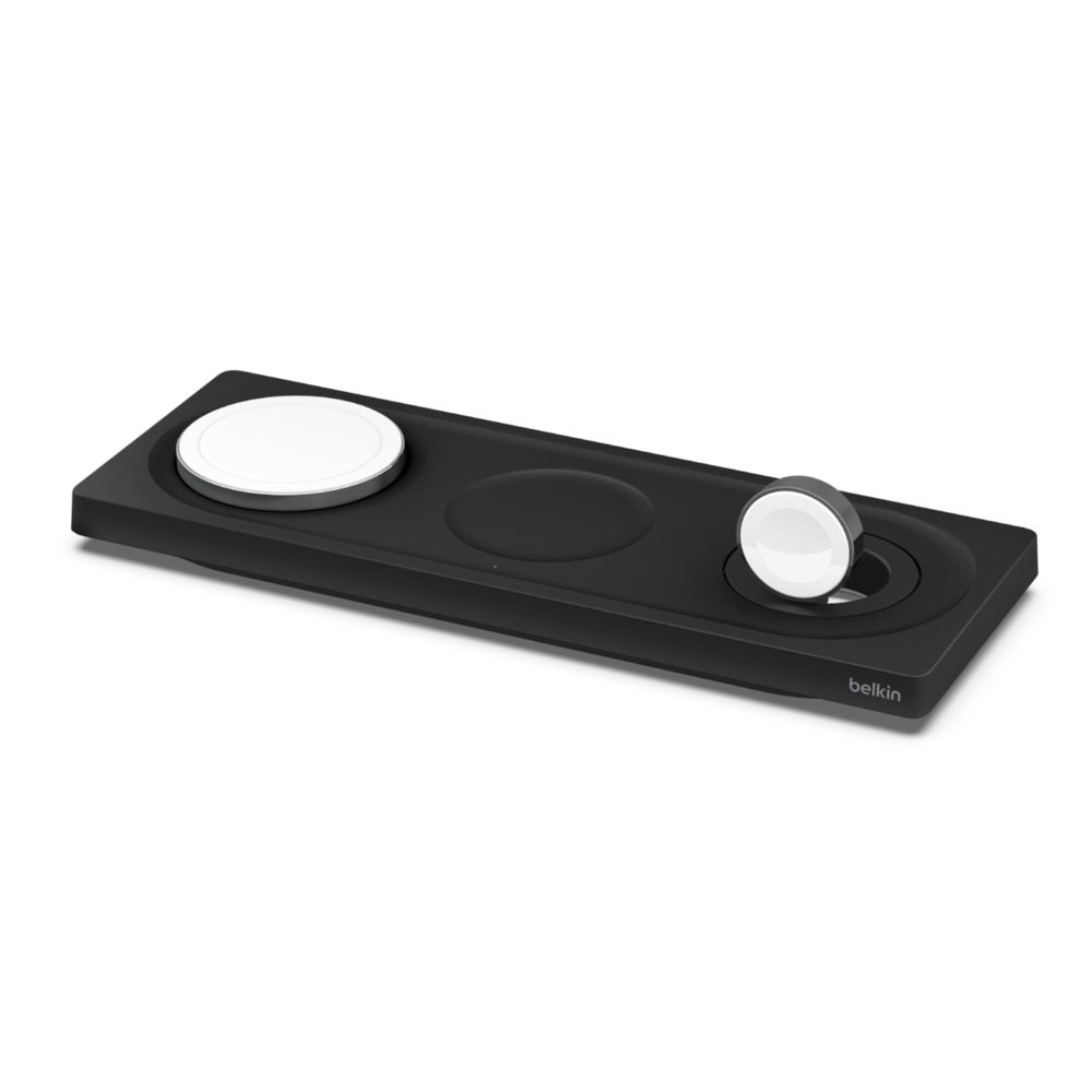 Belkin BoostCharge Pro 3 in 1 MagSafe oplader Zwart - Appelhoes Belkin BoostCharge Pro 3 in 1 MagSafe oplader Zwart - Appelhoes