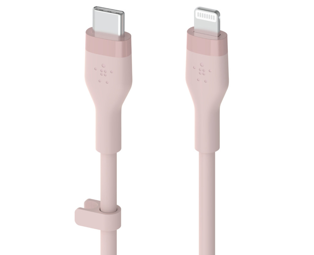 Verfijnen vork servet Belkin BoostCharge Flex USB-C naar Lightning kabel 1 meter roze - Appelhoes