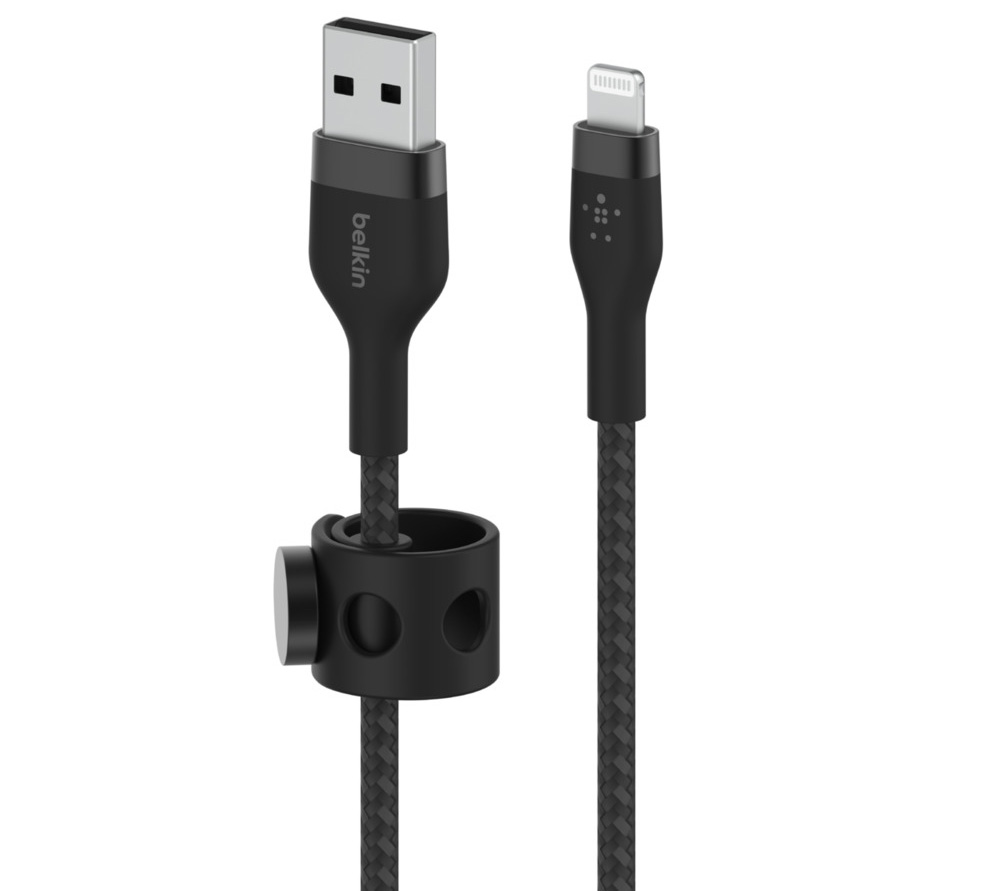 krater tv schild Belkin BoostCharge Pro USB-A naar Lightning kabel 1 meter zwart - Appelhoes