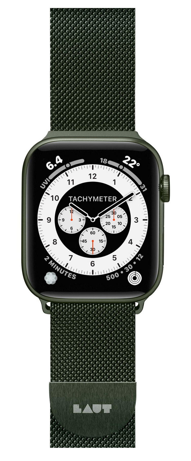 LAUT Steel Loop Apple Watch 41 / 40 / 38 mm bandje Groen