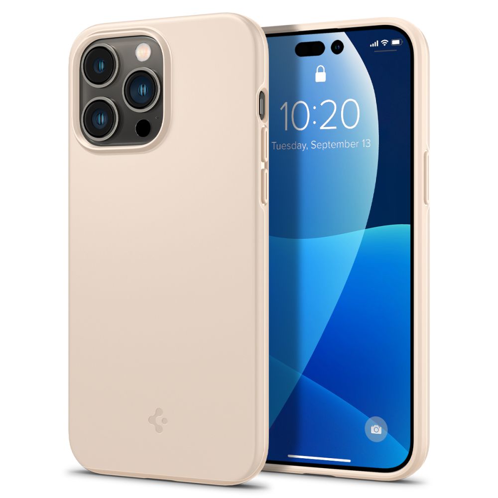 Spigen Thin Fit iPhone 14 Pro Max hoesje beige