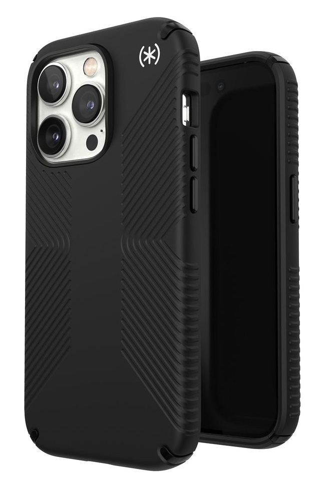 Speck Presidio 2 Grip iPhone 14 Pro hoesje zwart
