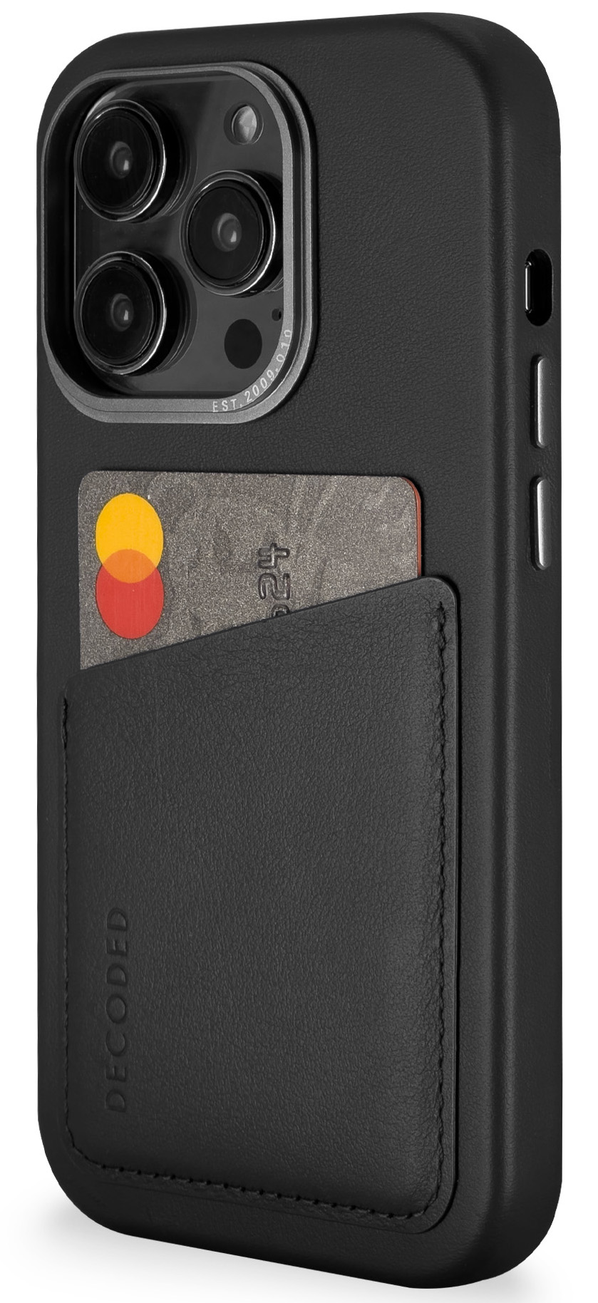 dinsdag West salto Decoded x Appelhoes leren iPhone 14 Pro Max wallet hoesje zwart - Appelhoes