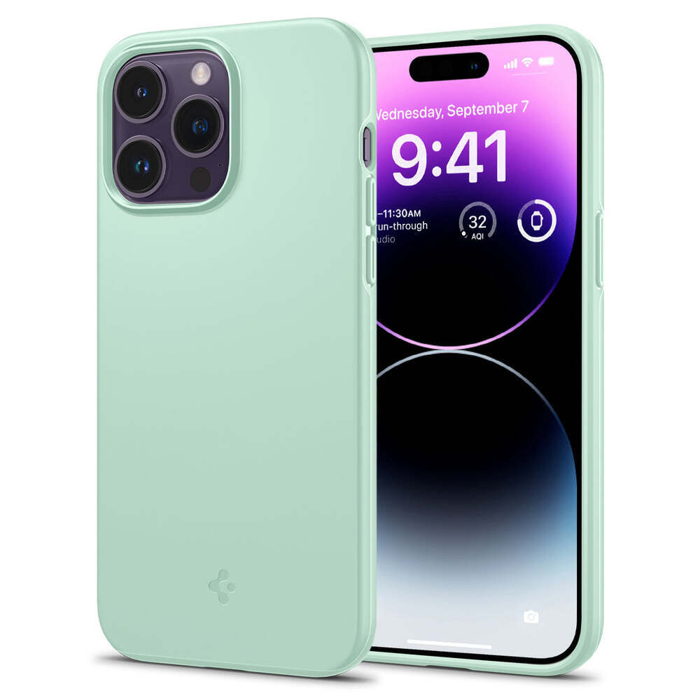 Spigen Thin Fit iPhone 14 Pro hoesje mint