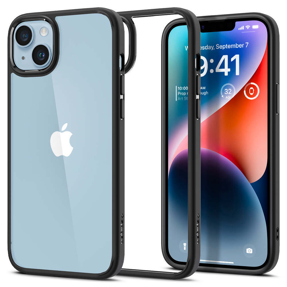 Spigen Crystal Hybrid iPhone 14 Plus hoesje zwart