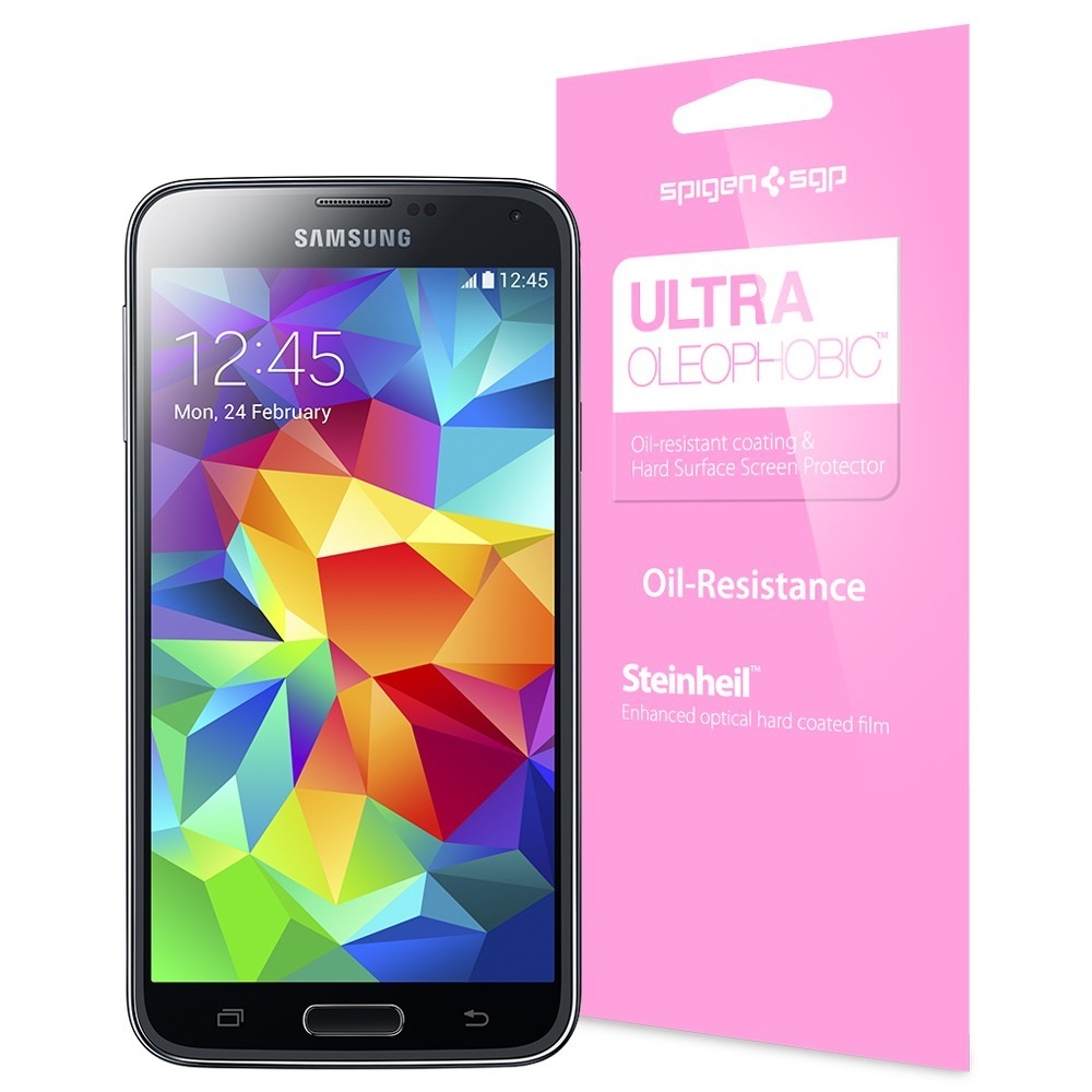 Spigen Oleophobic Galaxy S5 screenprotector