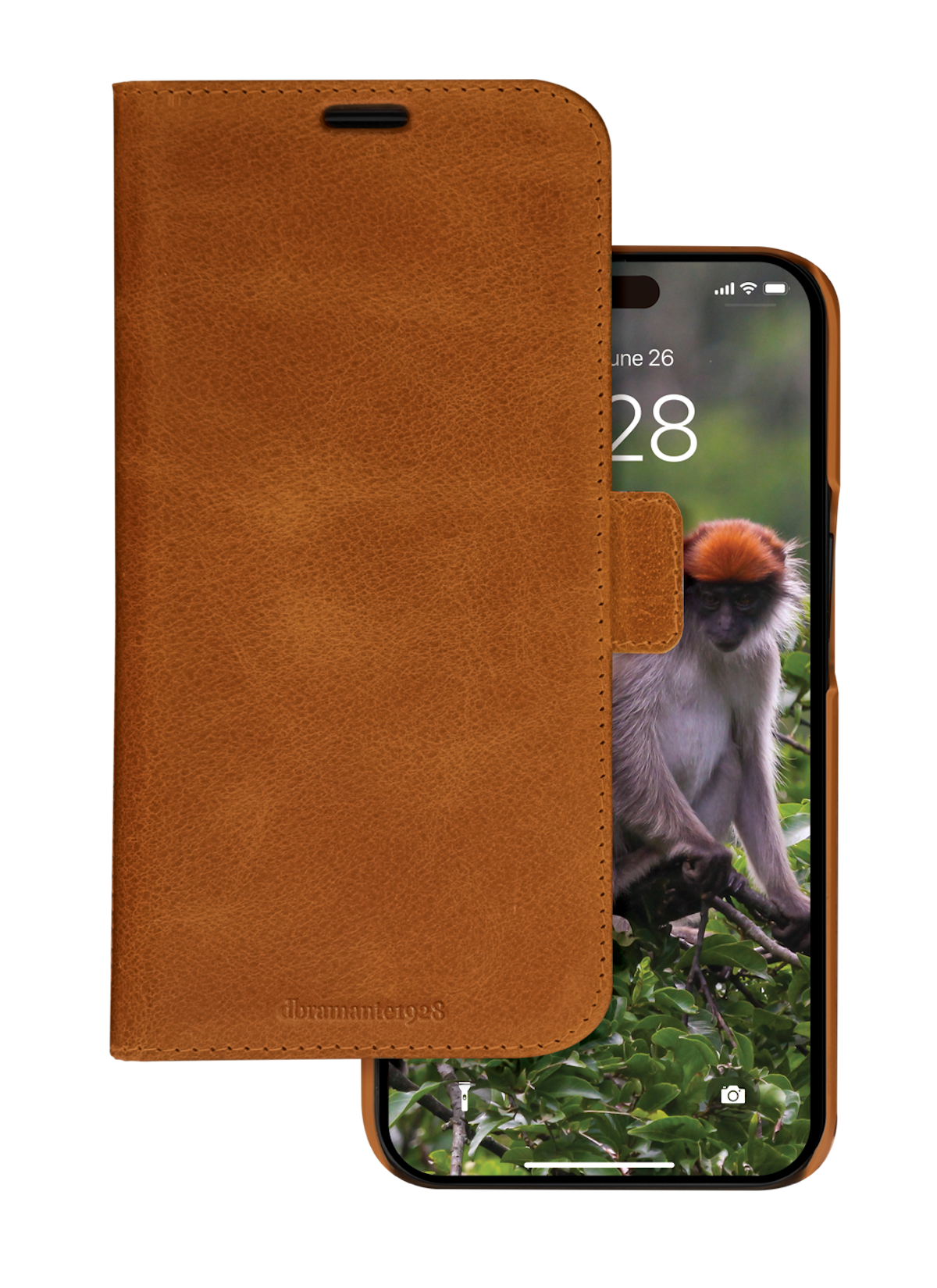 dbramante1928 Lynge 2 in 1 iPhone 15 wallet hoesje tan