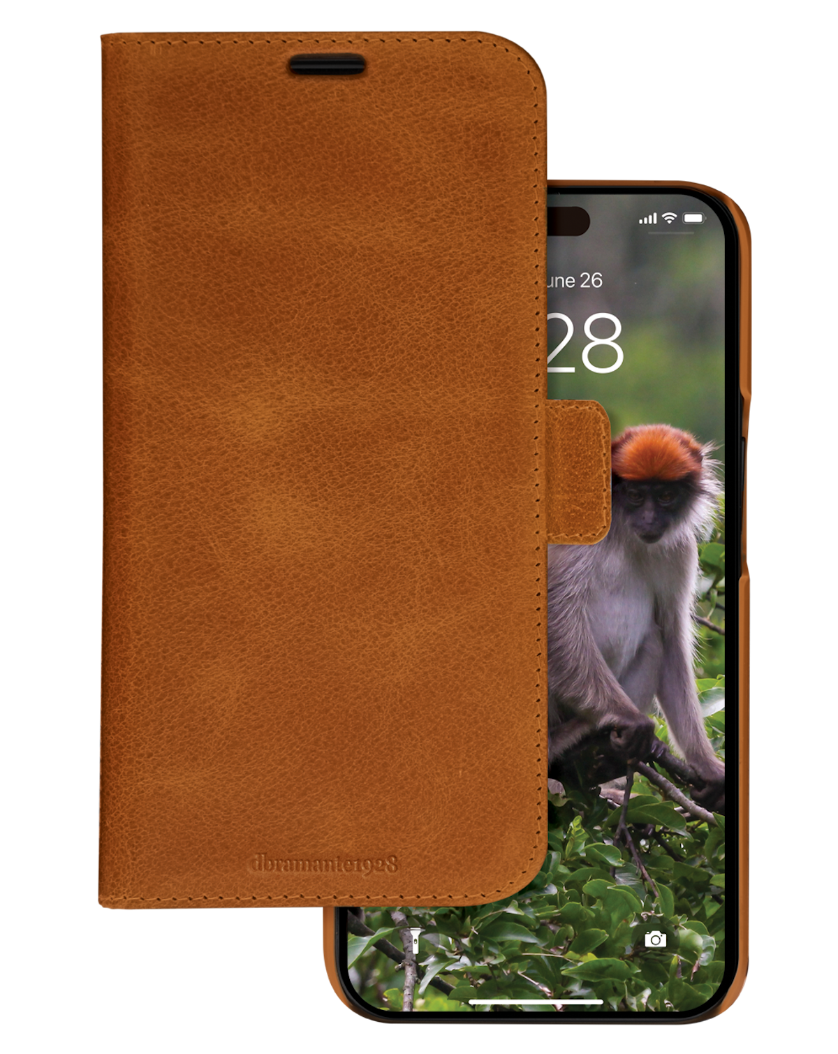 dbramante1928 Lynge 2 in 1 iPhone 15 Plus wallet hoesje tan