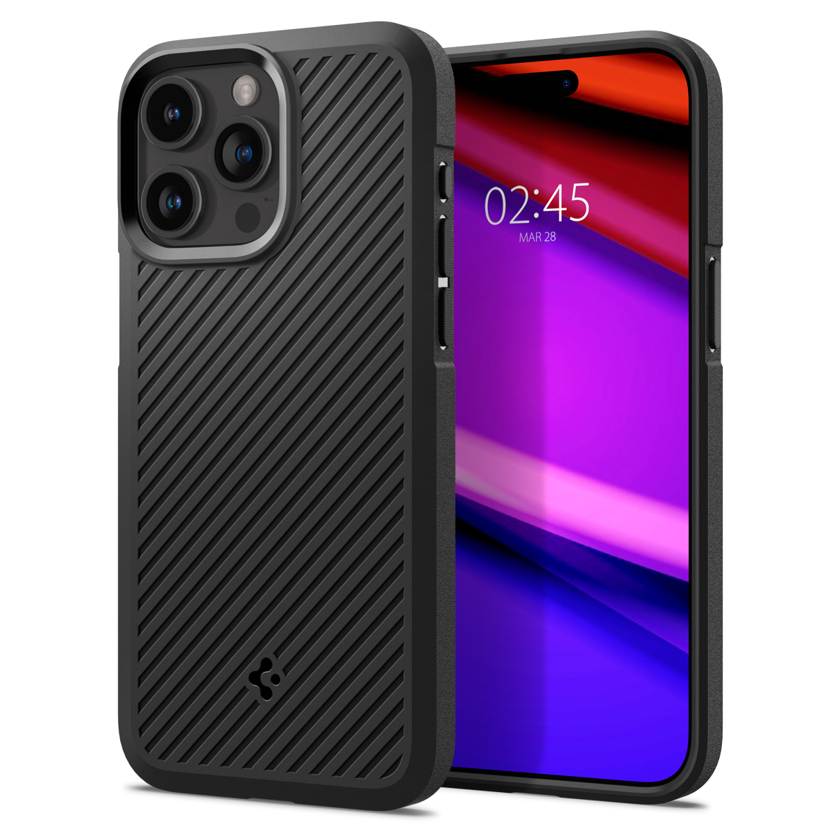 Spigen Core Armor iPhone 15 Pro hoesje zwart