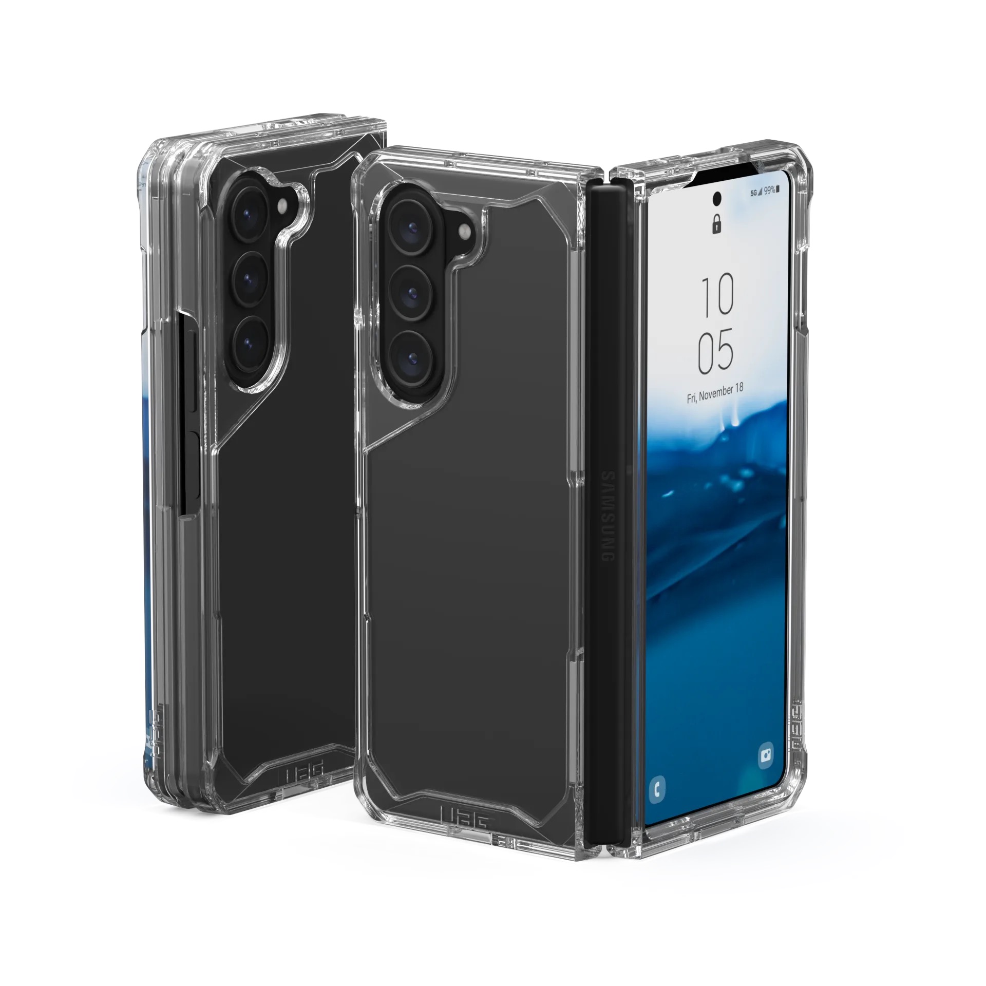 UAG Plyo Galaxy Z Fold 5 hoesje doorzichtig