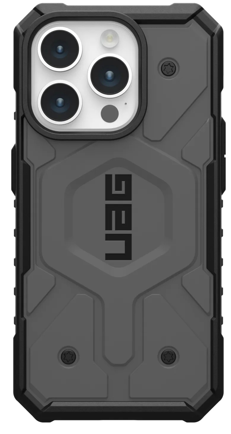 UAG Pathfinder MagSafe iPhone 15 Pro hoesje zilver