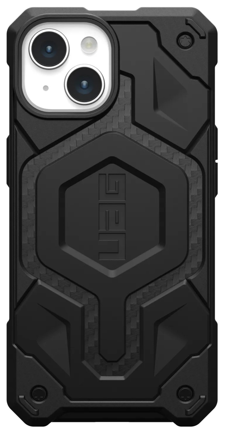 UAG Monarch Pro MagSafe iPhone 15 Plus hoesje carbon