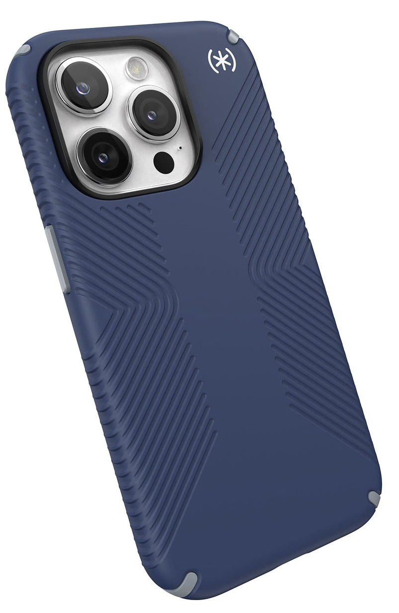 Speck Presidio 2 Grip iPhone 15 Pro Max hoesje blauw