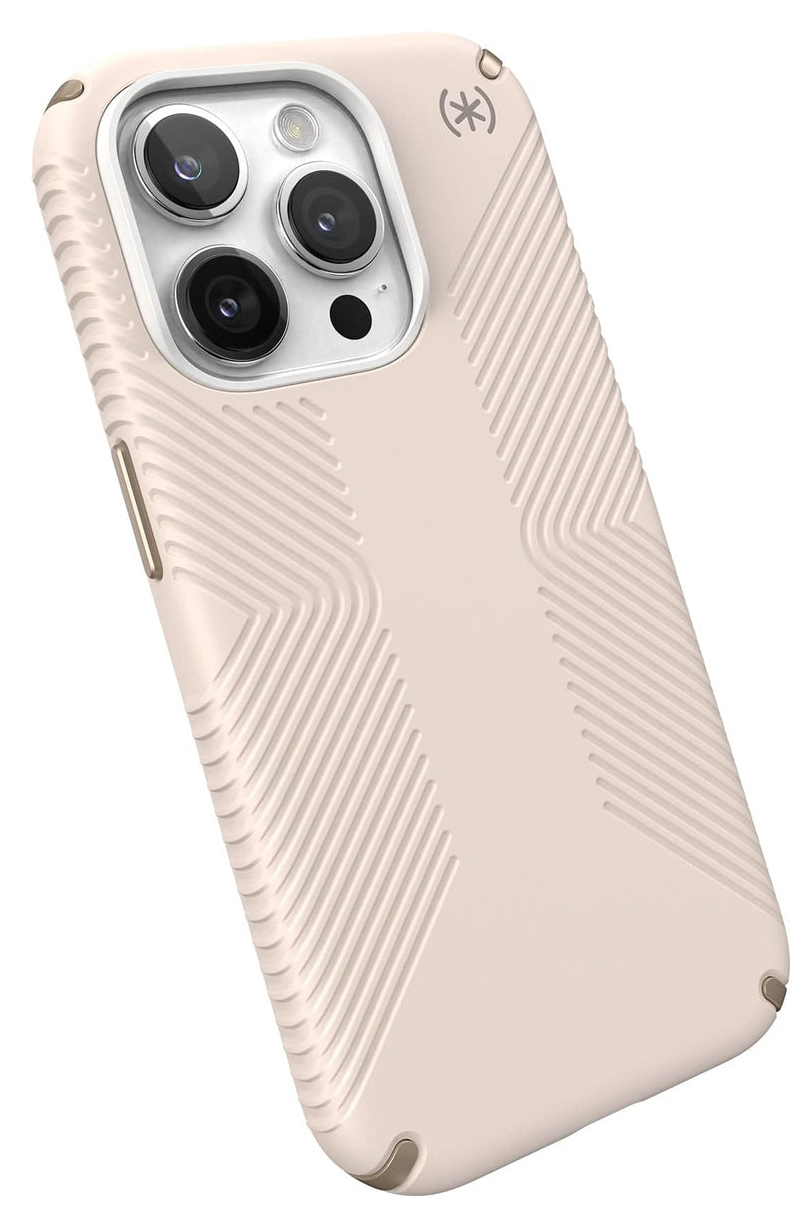 Speck Presidio 2 Grip iPhone 15 Pro Max hoesje beige