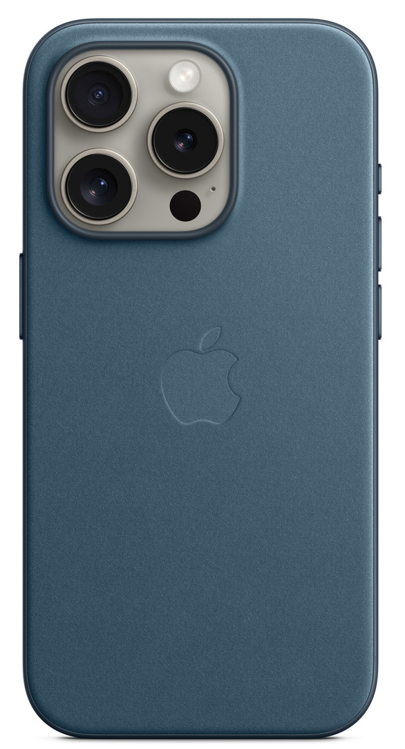 Apple MagSafe FineWoven iPhone 15 Pro Max hoesje blauw
