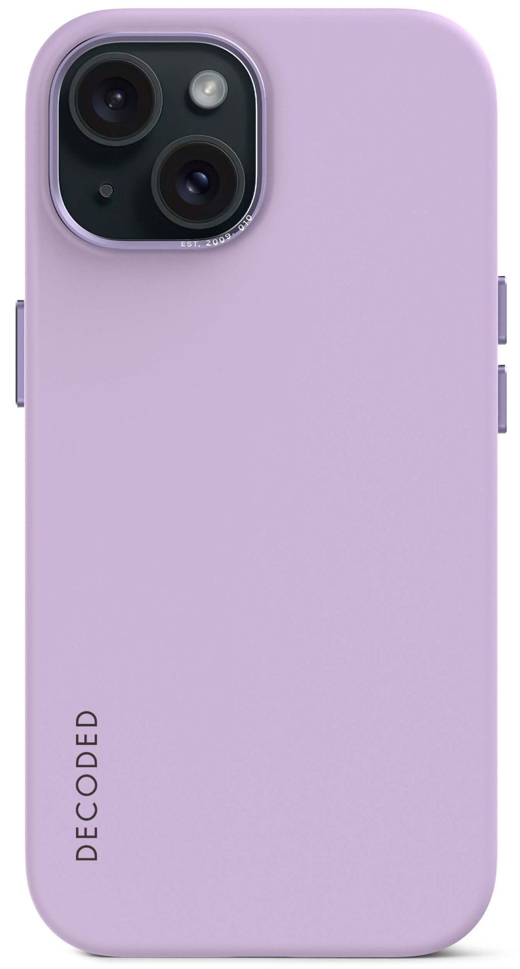 Decoded siliconen MagSafe iPhone 15 hoesje lavender